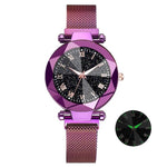 Luxury Crystal  Galaxy Mesh Bracelet Watches